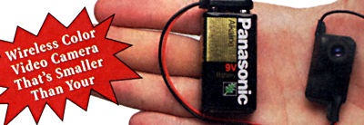Wireless Color Video Camera That's Smaller Than Your