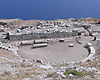 amphitheater at ancient thira, santorini